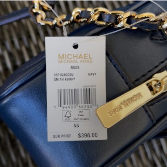 Michael Kors Small Rose Top Handle Leather Satchel - Picture 7 of 16